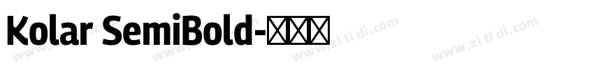 Kolar SemiBold字体转换